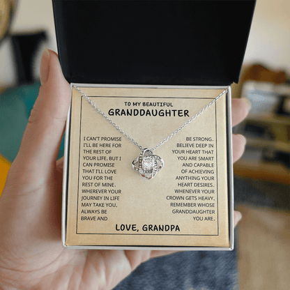 To My Granddaughter Necklace From Grandpa