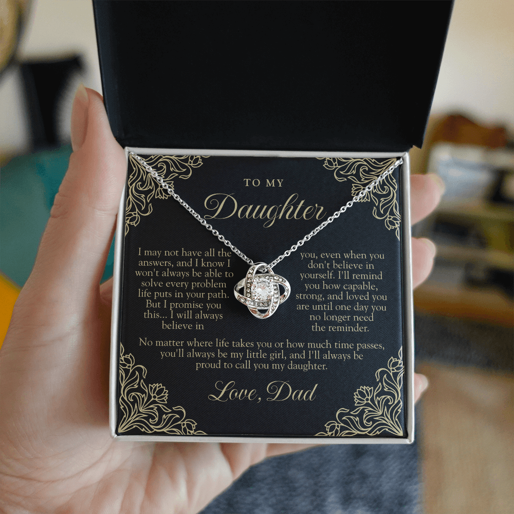 To My Daughter From Dad | Always My Little Girl Black & Gold