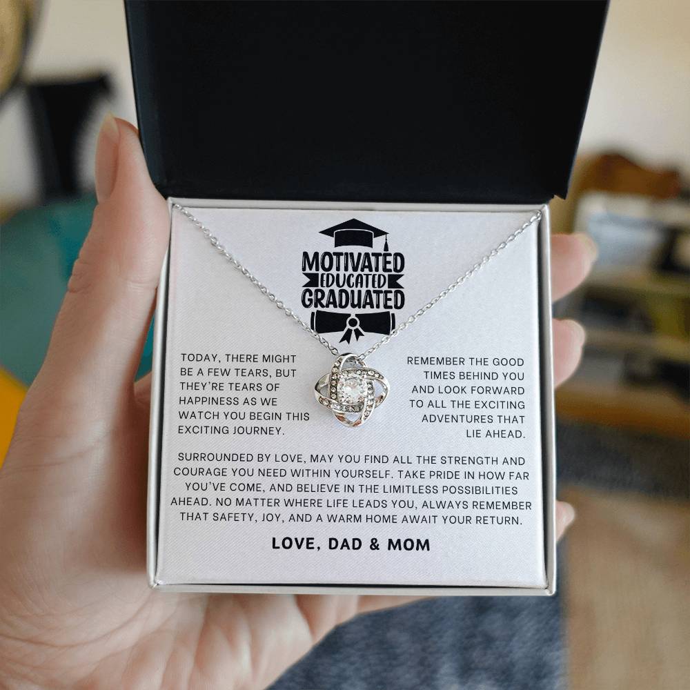 Motivated Educated Graduated Necklace