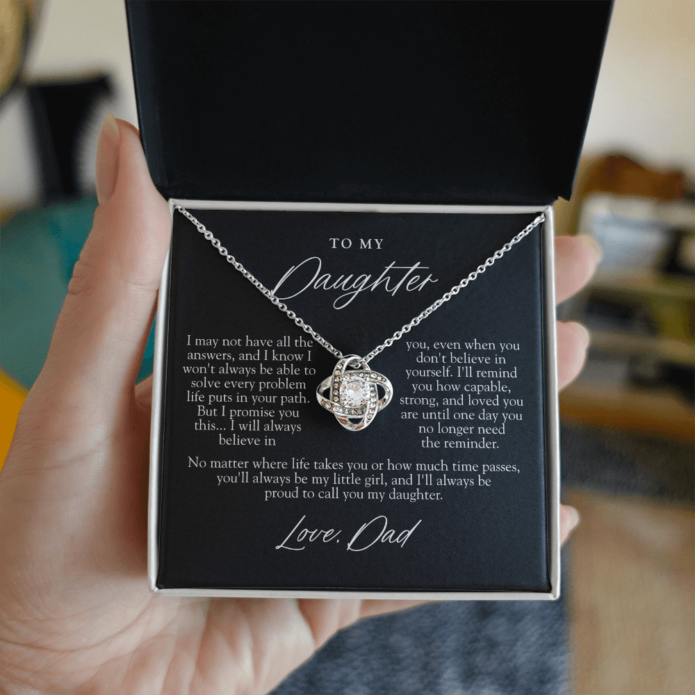 To My Daughter | Always My Little Girl Matte Black