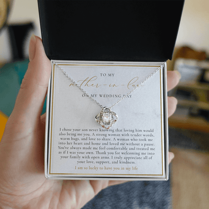 Mother In Law Wedding Gift - Love Knot Necklace