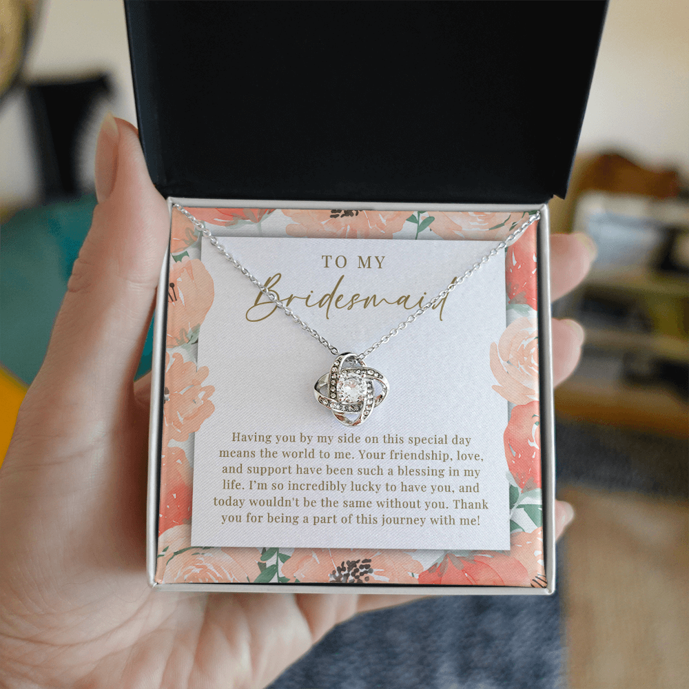 Bridesmaid Necklace | Such A Blessing Peachy Floral