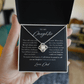 To My Daughter Necklace | Braver Than You Think Matte Black