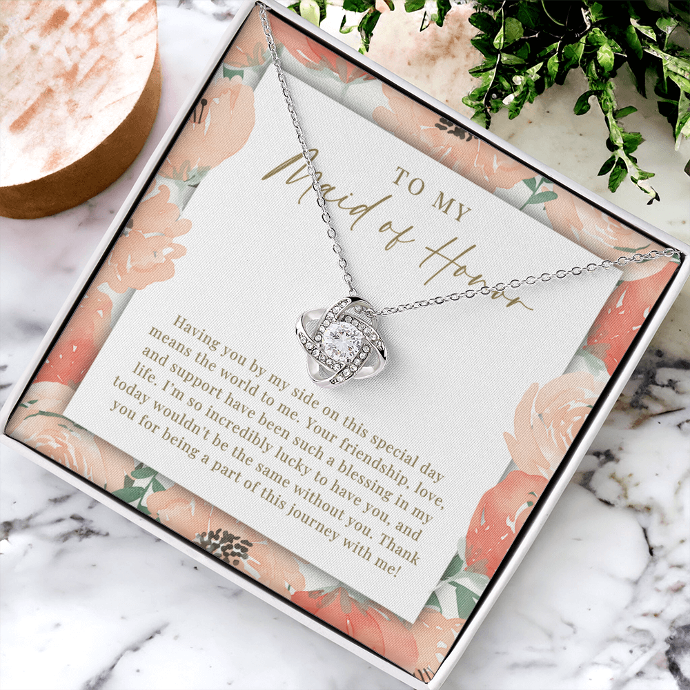 Maid Of Honor Necklace | Such A Blessing Peachy Floral