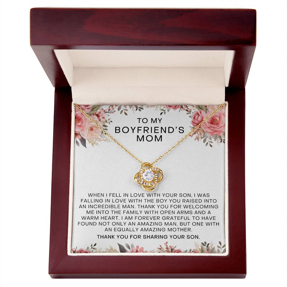 Blush Floral Boyfriend's Mom Necklace