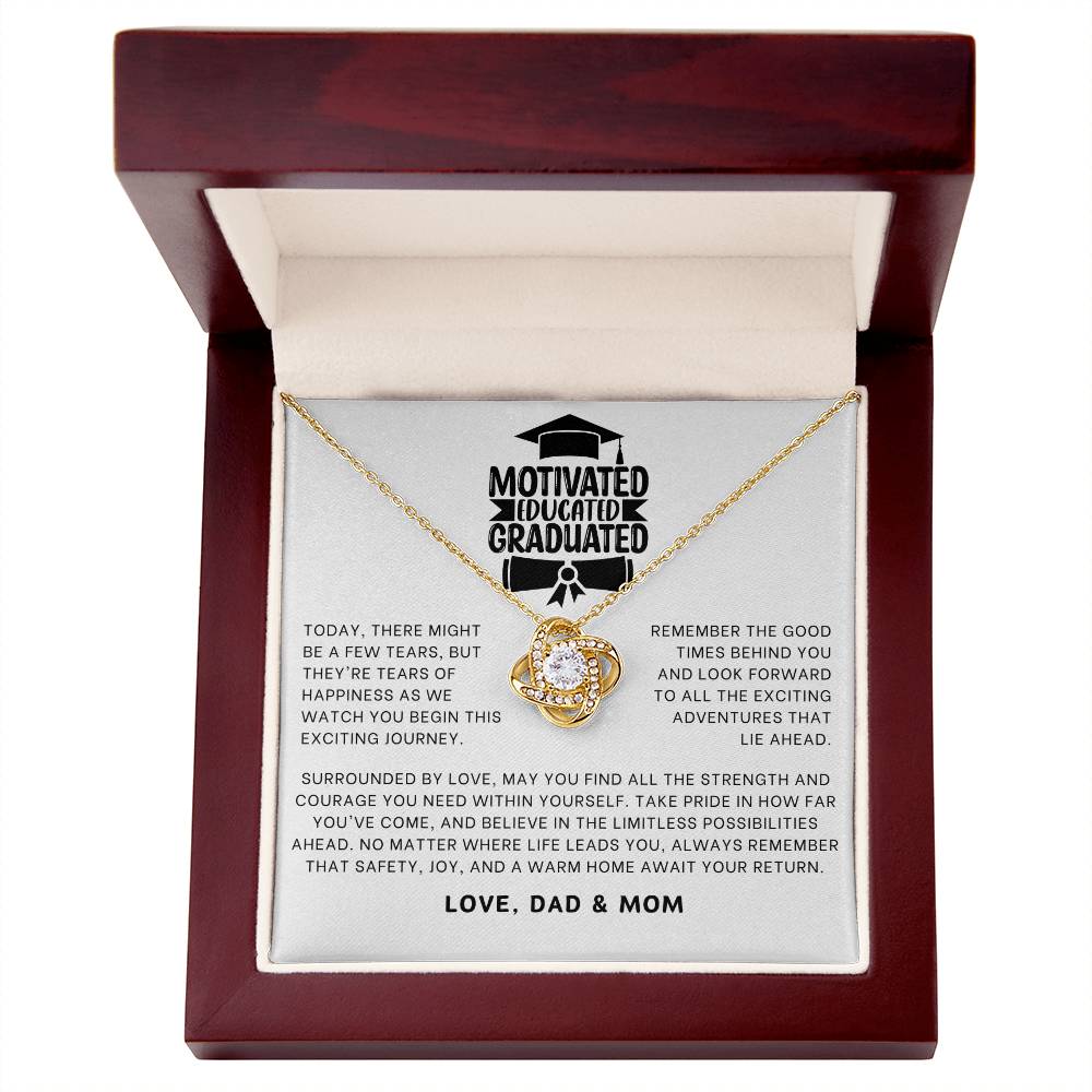 Motivated Educated Graduated Necklace