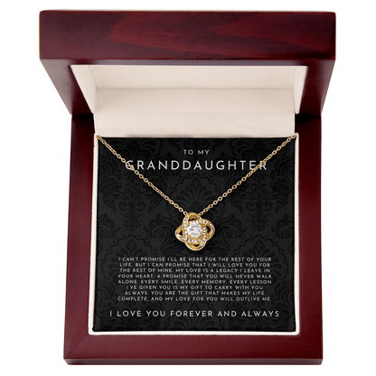 To My Granddaughter Necklace