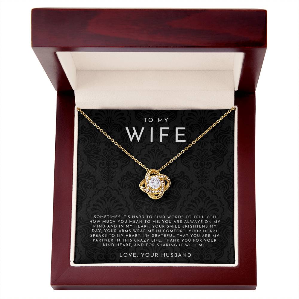 Wife Love Knot Necklace