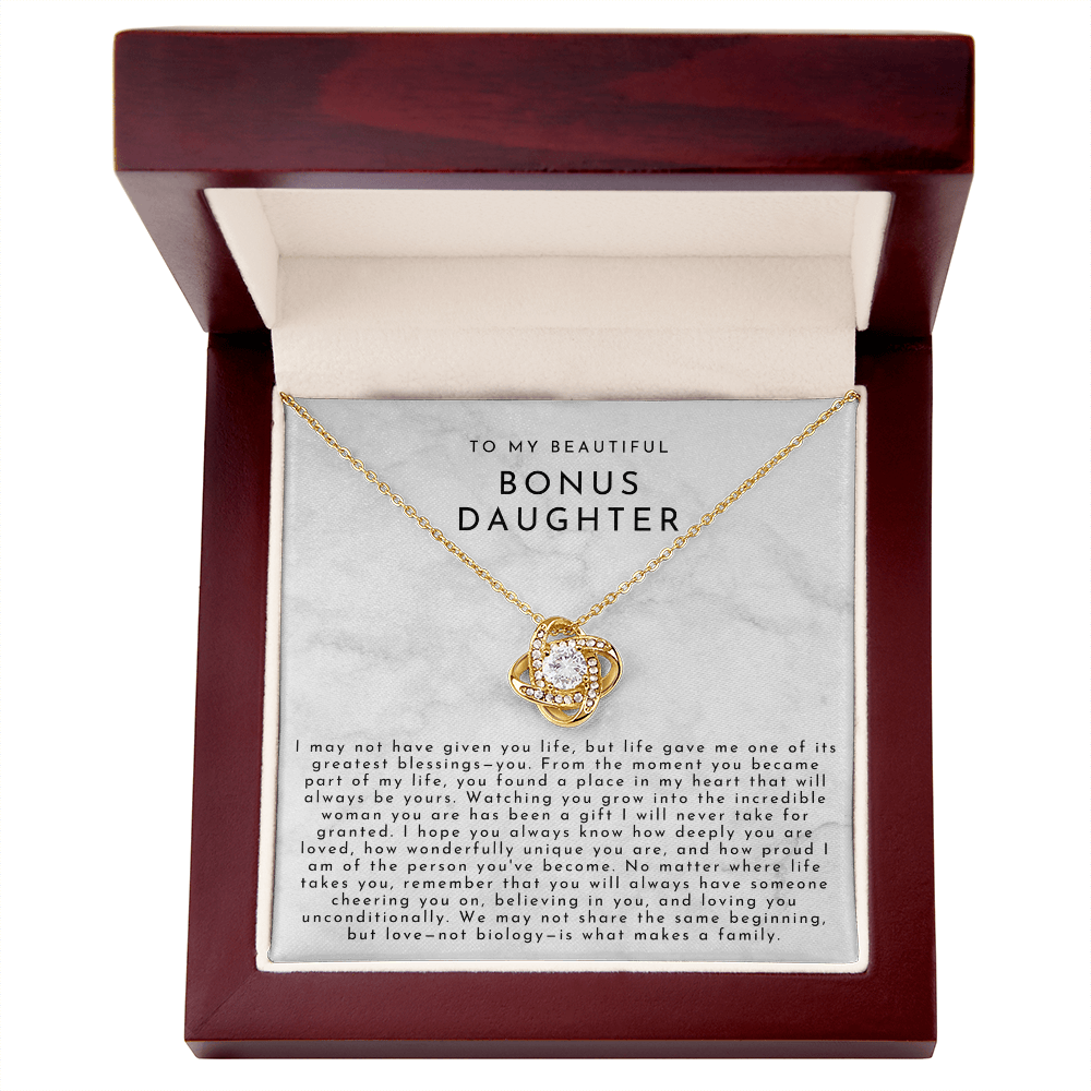 To My Bonus Daughter (A Place In My Heart) White Marble