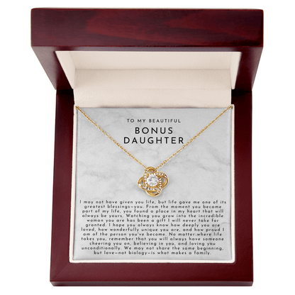 To My Bonus Daughter (A Place In My Heart) White Marble