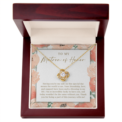 Matron Of Honor Necklace | Such A Blessing Peachy Floral