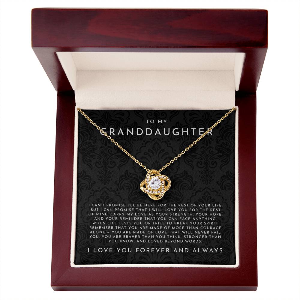 To My Granddaughter Necklace