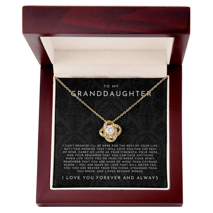 To My Granddaughter Necklace