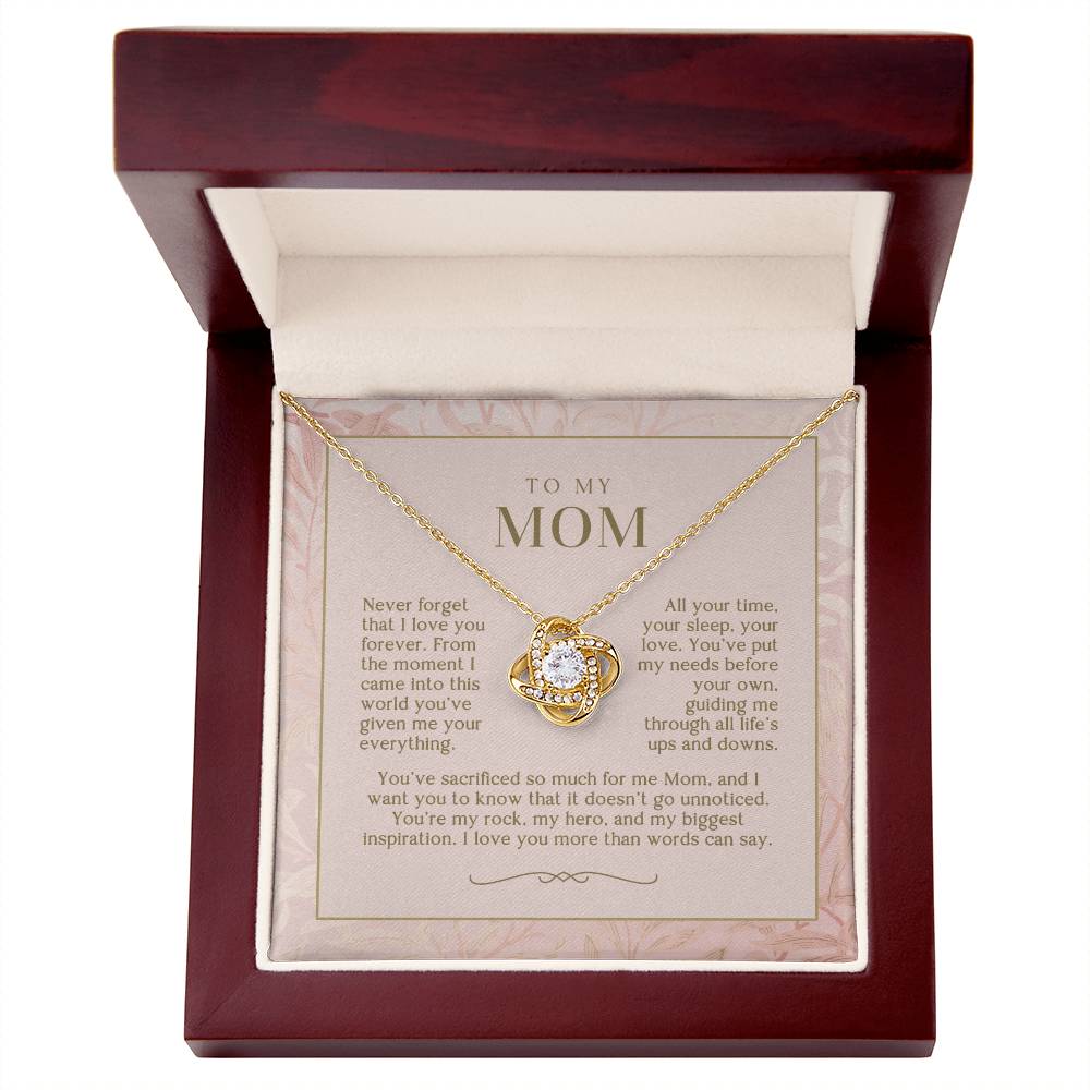 Blush Love You Forever Mom Necklace