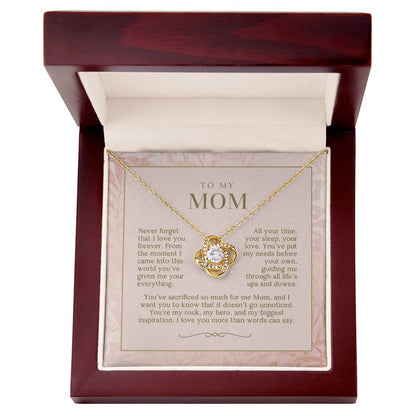 Blush Love You Forever Mom Necklace