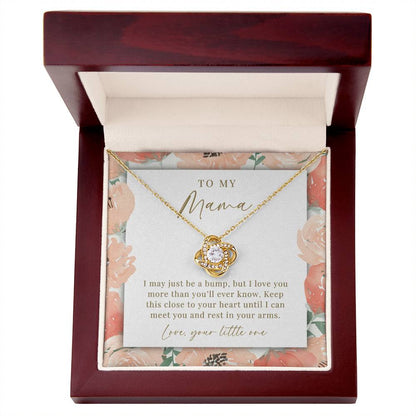 Peach Floral To Mama From The Bump Necklace