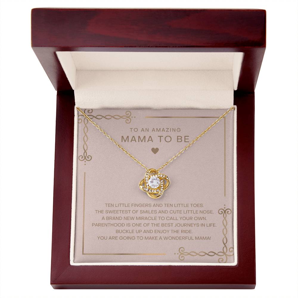 Blush and Gold Mama To Be Necklace