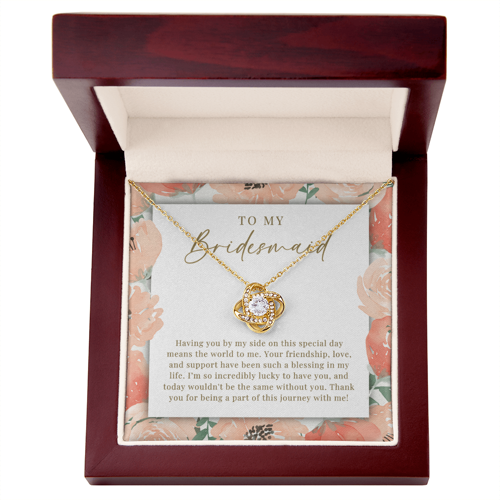 Bridesmaid Necklace | Such A Blessing Peachy Floral