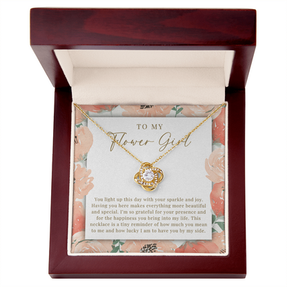 Flower Girl Necklace | Sparkle & Joy Peachy Floral