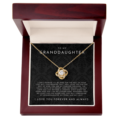 To My Granddaughter Necklace