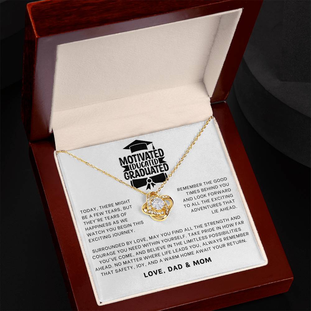 Motivated Educated Graduated Necklace