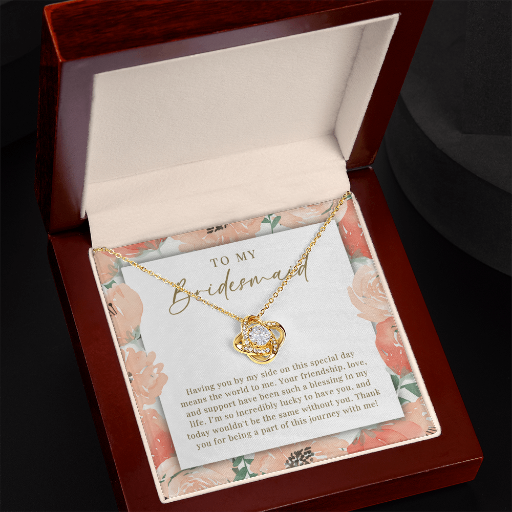 Bridesmaid Necklace | Such A Blessing Peachy Floral