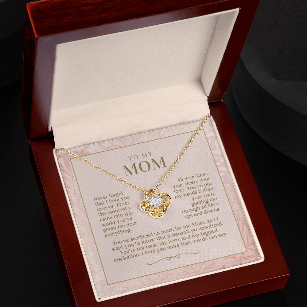 Blush Love You Forever Mom Necklace