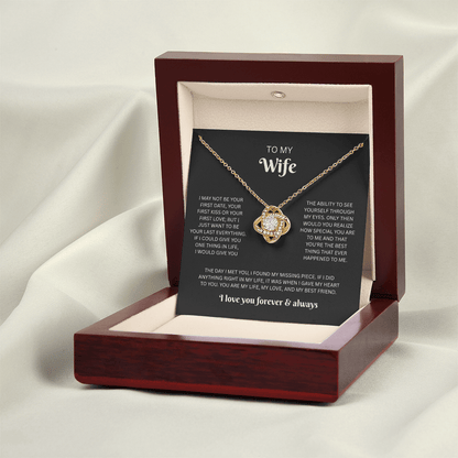 To My Wife - Love Knot Necklace