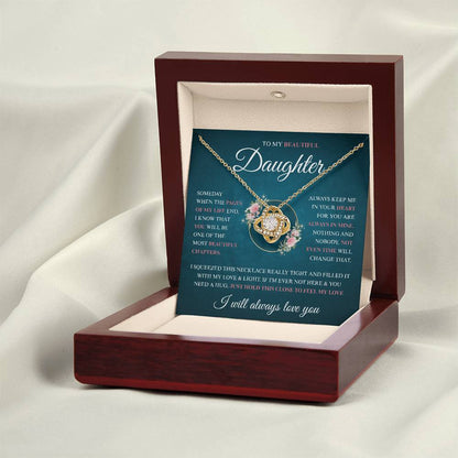 To My Daughter Necklace (Someday When The Pages End)