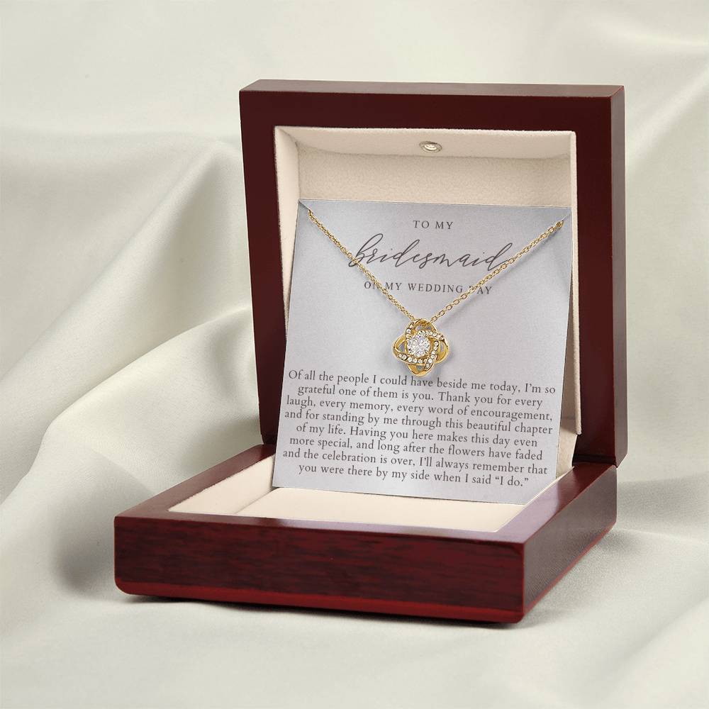 Bridesmaid Wedding Day Necklace | Elegant Pearlescence