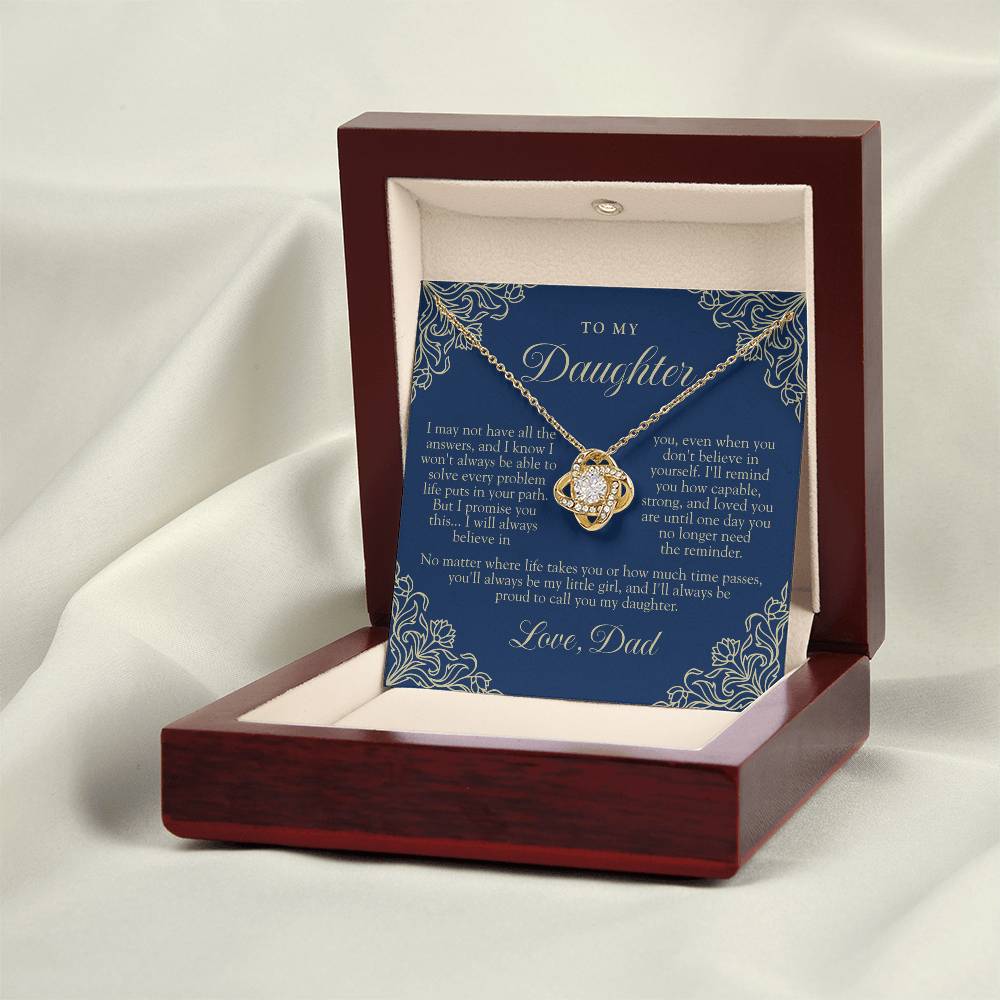 To My Daughter From Dad | Always My Little Girl Navy & Gold