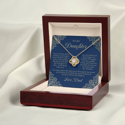 To My Daughter From Dad | Always My Little Girl Navy & Gold