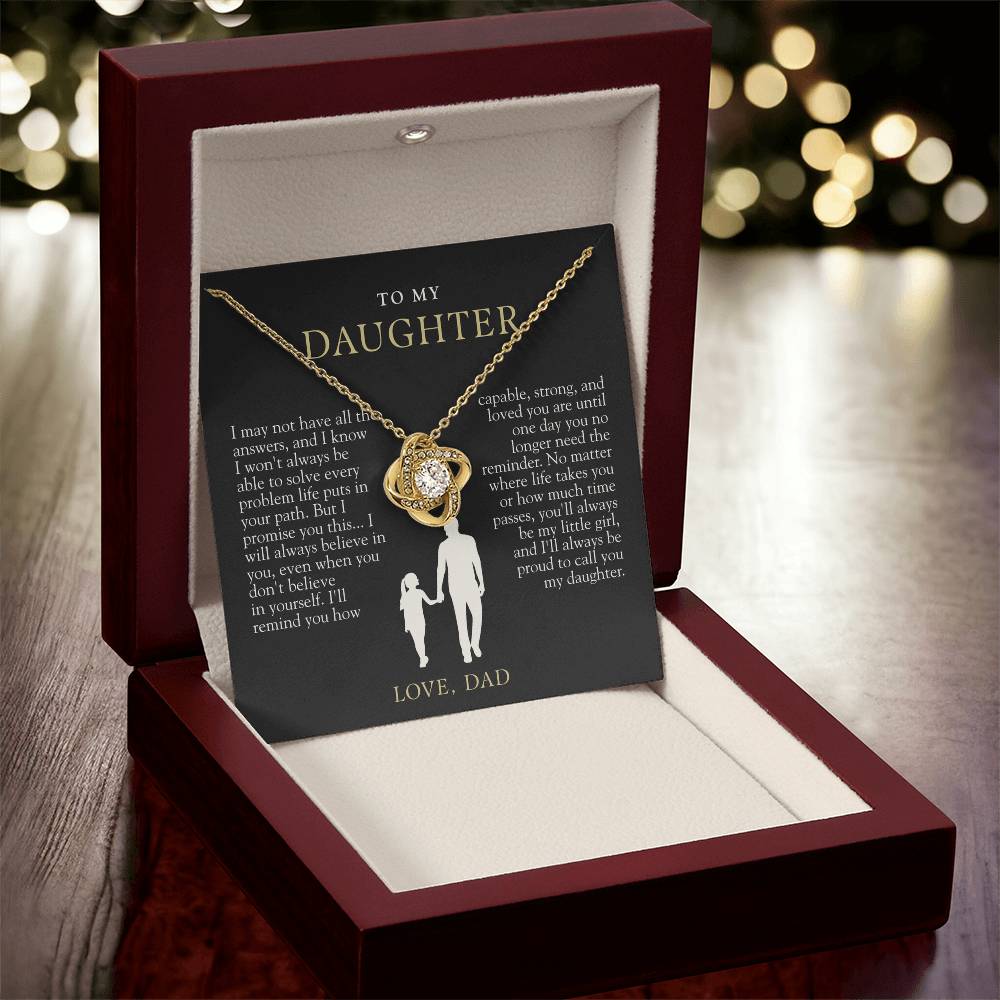 To My Daughter | Always Proud Black & Gold