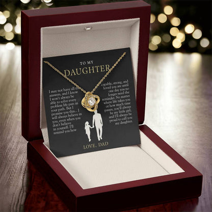 To My Daughter | Always Proud Black & Gold