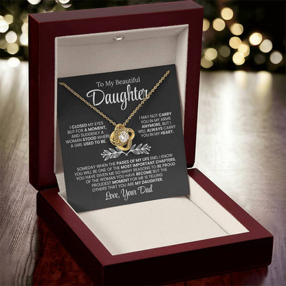 To My Daughter Necklace From Dad (I Closed My Eyes)