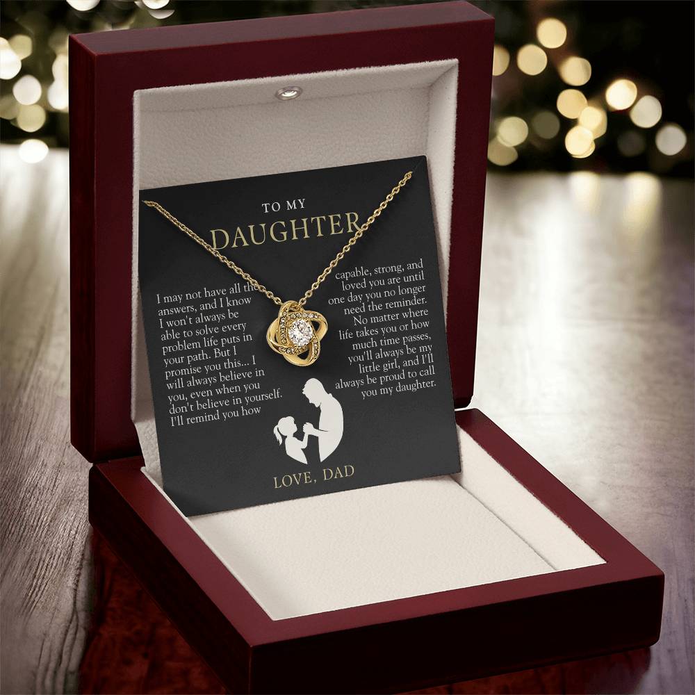 To My Daughter From Dad | Always Proud Black & Gold