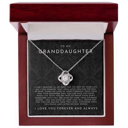 To My Granddaughter Necklace
