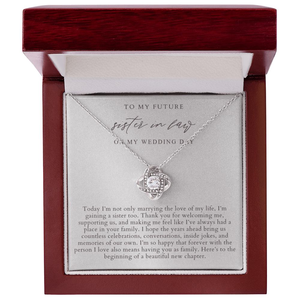 Future Sister In Law Necklace | Elegant Pearlescence