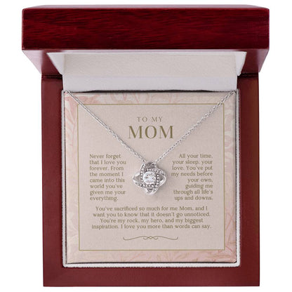 Blush Love You Forever Mom Necklace