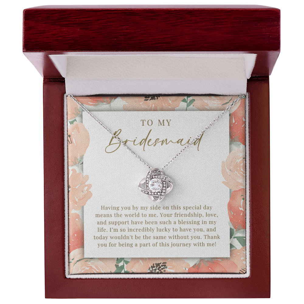 Bridesmaid Necklace | Such A Blessing Peachy Floral