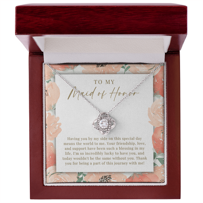 Maid Of Honor Necklace | Such A Blessing Peachy Floral