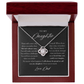 To My Daughter Necklace | Braver Than You Think Matte Black