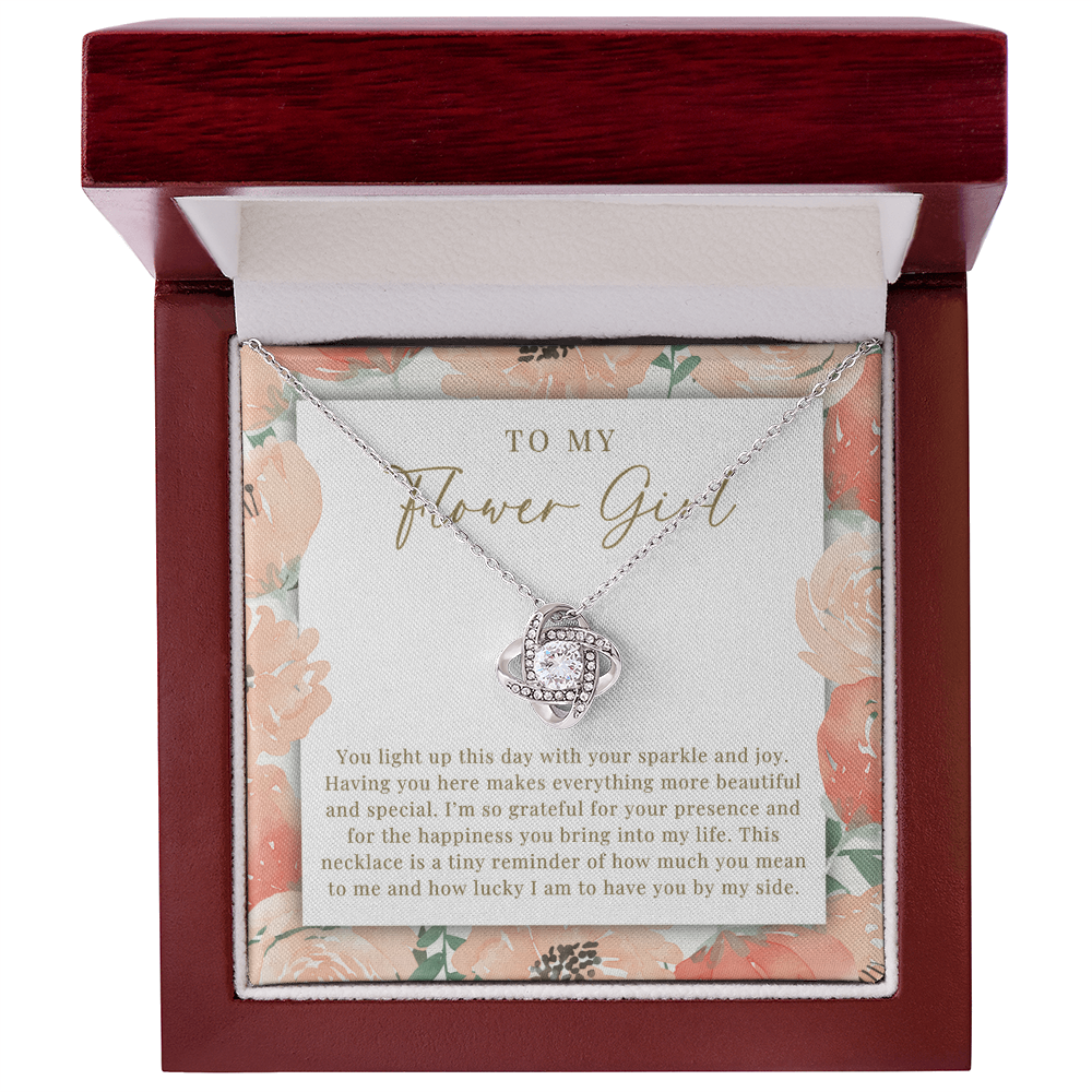 Flower Girl Necklace | Sparkle & Joy Peachy Floral