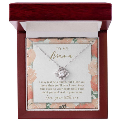 Peach Floral To Mama From The Bump Necklace