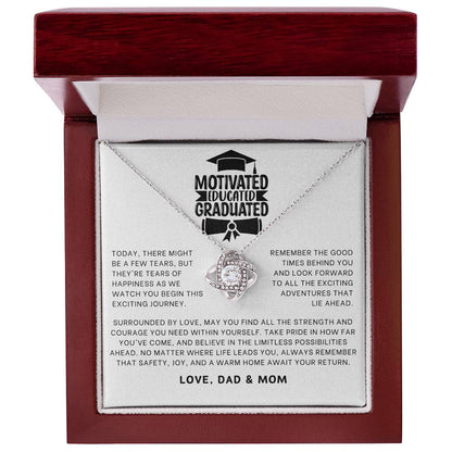 Motivated Educated Graduated Necklace