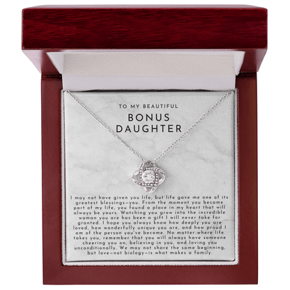 To My Bonus Daughter (A Place In My Heart) White Marble
