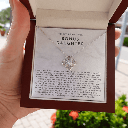 To My Bonus Daughter (A Place In My Heart) White Marble