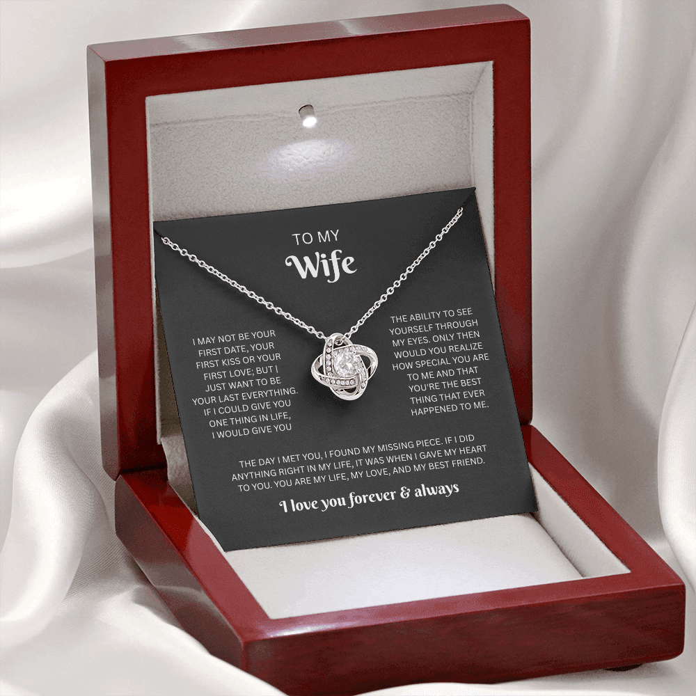 To My Wife - Love Knot Necklace