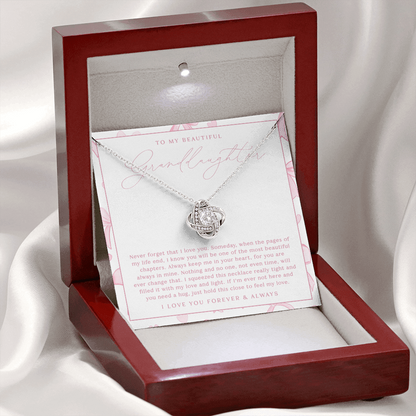 Granddaughter Gift - Love Knot Necklace