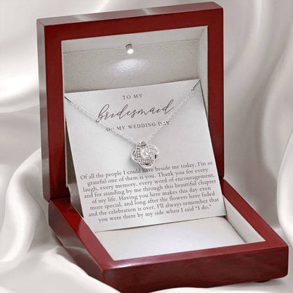 Bridesmaid Wedding Day Necklace | Elegant Pearlescence